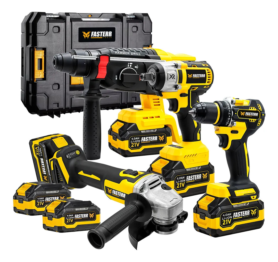 Kit Multi Ferramentas A Bateria 4 Em 1 Brushless - Fasterr