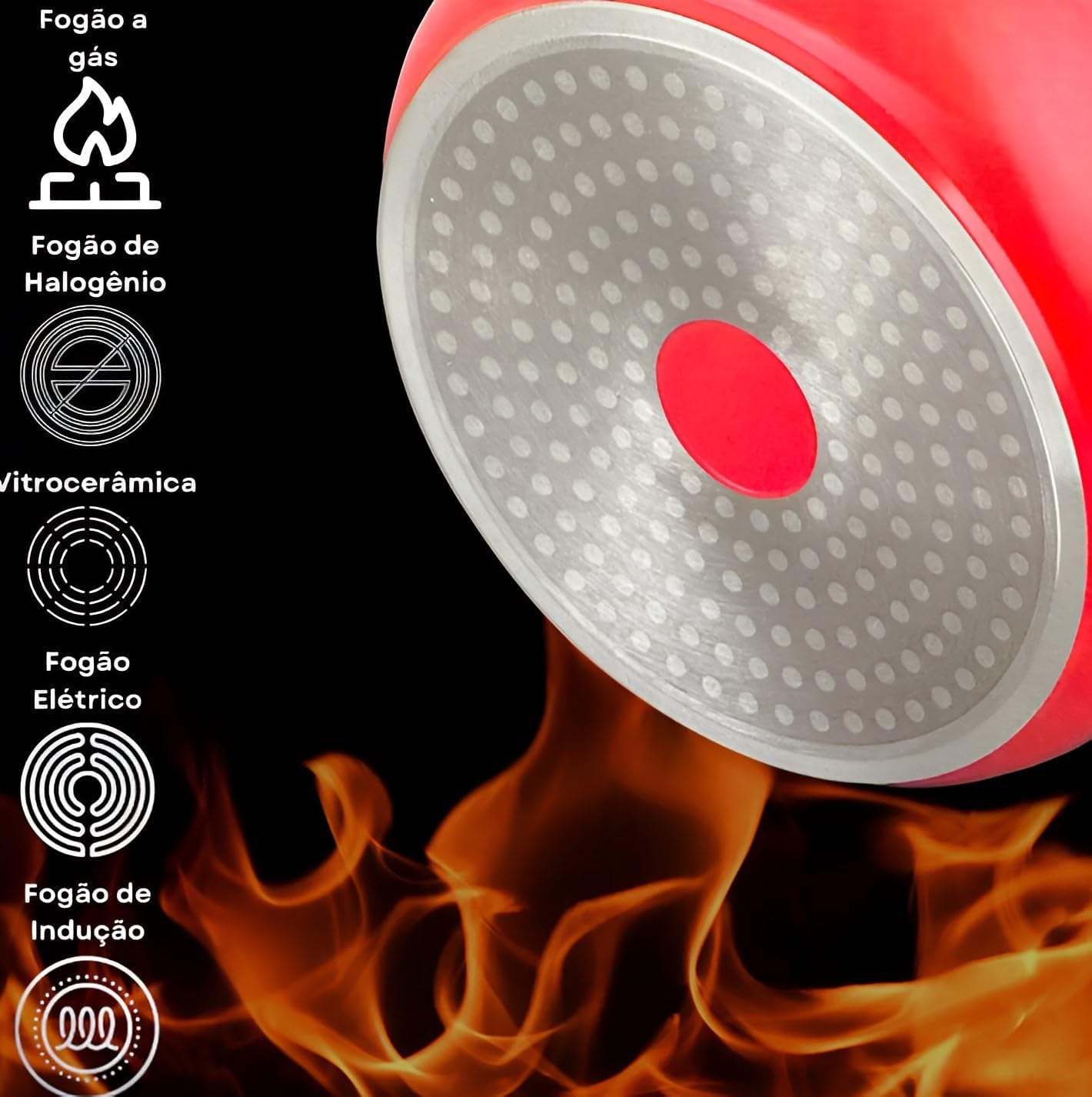 Jogo De Panelas Cookware 5 Peças Revestimento De Granito