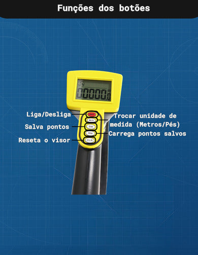 Trena Digital Roda Para Medição De Distâncias Longas