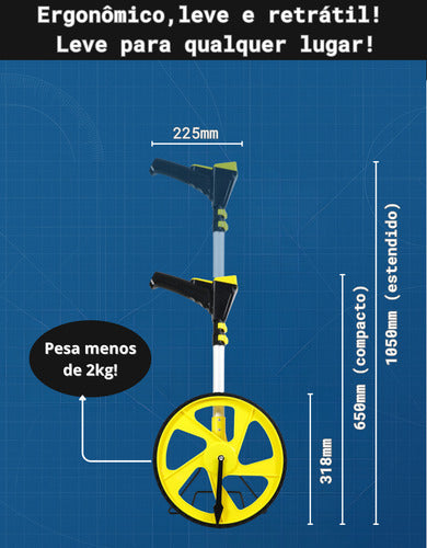 Trena Digital Roda Para Medição De Distâncias Longas